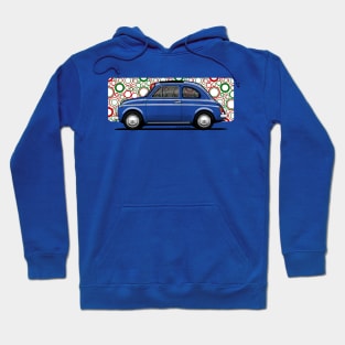 The cutest small car ever with italian pop background Hoodie